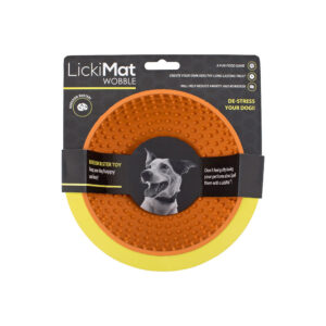 LICKIMAT PERRO WOBBLE NARANJA