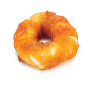 SNACK PERRO ANILLO PIEL CON POLLO 7,5 CM
